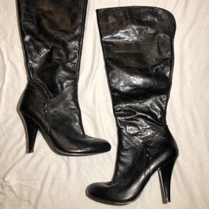 Nine West black heeled boots